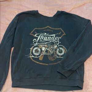 Thunder Motorcycle Graphic Sweatshirt